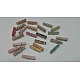 Clavijas de madera artesanal clips conjuntos DIY-PH0013-01-2