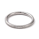 Текстурированное 201 простое тонкое кольцо из нержавеющей стали для женщин RJEW-I089-26P-2