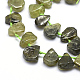 Naturelles grenat vert brins de perles G-K223-07-3