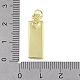 Латунные микропаве прозрачные подвески с фианитом KK-P266-06G-J-3