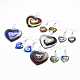 Kits de bijoux avec pendentifs et boucles d'oreilles vernissés manuels SJEW-E317-01A-1