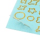 Brass Self-Adhesive Picture Stickers DIY-C059-01F-5