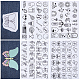 CRASPIRE 106Pcs Butterflies Letters Water Soluble Embroidery Patterns Stabilizers Sports Hand Sewing Stick and Stitch Transfers Fabric Wash Away Pre-Printed Self Adhesive for Bags Cloth Sewing Lovers DIY-WH0538-005-1