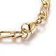 Ion Plating(IP) 304 Stainless Steel Figaro Chain Bracelets BJEW-L637-04A-G-3