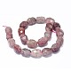 Chapelets de perles aux fraises en quartz naturel G-F632-19-1