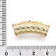 Brass Micro Pave Cubic Zirconia Tube Beads ZIRC-T004-60G-3