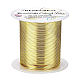 丸銅線  ワイヤーラップジュエリー作り用  ライトゴールド  20ゲージ  0.8mm  約98.42フィート（30m）/ロール CWIR-BC0006-02B-LG