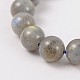 Natural Labradorite Round Beads Strands G-J240-09-8mm-1