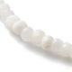 Rondelle à facettes perles de pierre de lune arc-en-ciel naturelles bracelets extensibles BJEW-JB06383-06-4