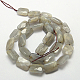Natural Grey Moonstone Beads Strands G-G234-10x14mm-07-2