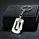 201 Schlüsselanhänger aus Edelstahl KEYC-PW0002-012U-1