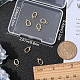 Beebeecraft 1 Box 8Pcs Pendant Pinch Bails 18K Gold Plated Oval Round Tube Bails Jewelry Clasps Connector with Loop Pendant Charm for Jewelry Making Supplies FIND-BBC0002-59-3