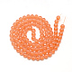Chapelets de perles en verre peint X-DGLA-Q023-12mm-DB28-2