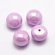 ABS Plastic Imitation Pearl Beads OACR-L008-8mm-E04-1
