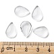 Transparent Teardrop Glass Cabochons GGLA-R024-14x10-5