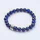 Natural Lapis Lazuli Stretch Bracelets BJEW-JB02844-03-1