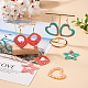 Spritewelry kit fai da te per creare orecchini pendenti con stelle DIY-SW0001-02-5