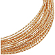 ベネクリート 15 フィートの金色の真鍮の丸ツイスト ワイヤー  ネックレス ブレスレット作成やその他の手作りプロジェクト用の 20 ゲージの変色防止真鍮クラフト ワイヤー CWIR-WH0010-06G-1