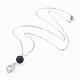 Alloy Charms with Cubic Zirconia Pendant Necklaces NJEW-JN01978-2