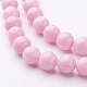 Chapelets de perles rondes en jade de Mashan naturelle G-D263-10mm-XS23-2