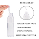 Benecreat juegos de botellas de plástico transparente con tapa abatible de 120 ml MRMJ-BC0001-58-3