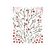 透かしスライダージェルネイルアート  3d花/果物/動物のネイルデザインマニキュアのヒント  女性の女の子のためのマニキュアネイルアートの装飾  ライトコーラル  9x7.7cm MRMJ-F003-08Y-1