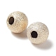 Perles texturées remplies d'or jaune KK-G155-3mm-2-4