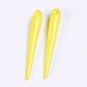 Pendentifs acryliques jaune de pointes  X-SACR-R724-2-2