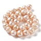 Fili di perle di perle d'acqua dolce coltivate naturali PEAR-E019-17-2