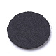 不織布生地香水パッド  フラットラウンド  ブラック  26~27x2~3mm DIY-R074-10-1