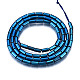 Electroplate Opaque Glass Beads Strands EGLA-T023-02-A01-2