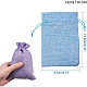 BENECREAT 30 PCS 6 Color Burlap Bags with Drawstring Gift Bags Jewelry Pouch for Wedding Party and DIY Craft ABAG-BC0001-01-2