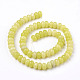 Chapelets de perles en jade citron naturel G-O162-06-4x6mm-2