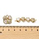 Valentine's Day Brass Micro Pave Clear Cubic Zirconia Connector Charms KK-K355-39G-3