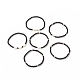 6 個 6 スタイルの天然シェル & ガラススター & ラウンドビーズストレッチブレスレットセット女性用  ブラック  内径：2-1/4インチ（5.8cm）  1個/スタイル BJEW-JB09945-02-4