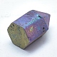 Decoraciones de exhibición de hogar de cuarzo geode druzy electrochapado natural G-P382-D01-3