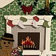 クリスマス暖炉炭素鋼切削ダイスステンシル  DIYスクラップブッキング用  フォトアルバム  装飾的なエンボス紙カード  つや消しステンレススチールカラー  170x70x0.8mm DIY-P076-05-1
