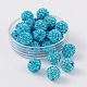 Polymer Clay Rhinestone Beads RB-H258-HD8mm-202-1