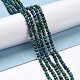 Brins de perles naturelles de chrysocolle et de lapis-lazuli G-D463-08B-4