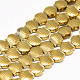 Chapelets de perles en hématite synthétique sans magnétiques G-T061-51-2