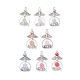 Colgantes de ángel con cuentas de perlas de vidrio PALLOY-JF02054-1