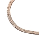 Ионное покрытие (IP) 304 ожерелье из нержавеющей стали в виде елочки NJEW-D045-10G-2