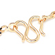 Brass Curb Chains Necklace Making MAK-Q012-03G-3