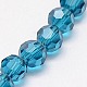 Faceted(32 Facets) Glass Round Beads Strands X-EGLA-J042-8mm-14-3