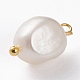 Colgantes de perlas keshi naturales PALLOY-JF00594-03-3