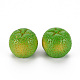 樹脂ビーズ  穴がない  模造果物  オレンジ  ライムグリーン  15x13mm RESI-Q214-001A-1