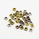 Mixed Color Tibetan Style Square Spacer Beads TIBEB-X0025-FF-1