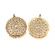 Filigree Flat Round Tibetan Style Alloy Chandelier Components Links PALLOY-I116-15AG-2