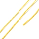 ラウンドワックスポリエステル糸ストリング  マイクロマクラメコード  ツイストコード  革縫い用  ゴールド  0.65mm  約87.48ヤード（80m）/ロール YC-D004-02D-041-3