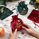 BENECREAT 4Pcs 2 Colors Drawstring Christmas Bags TP-BC0001-03-3